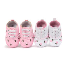 Rosa Blume erste Walker Baby Schuhe weiche Sohle Säuglingskleinkind Mokassins